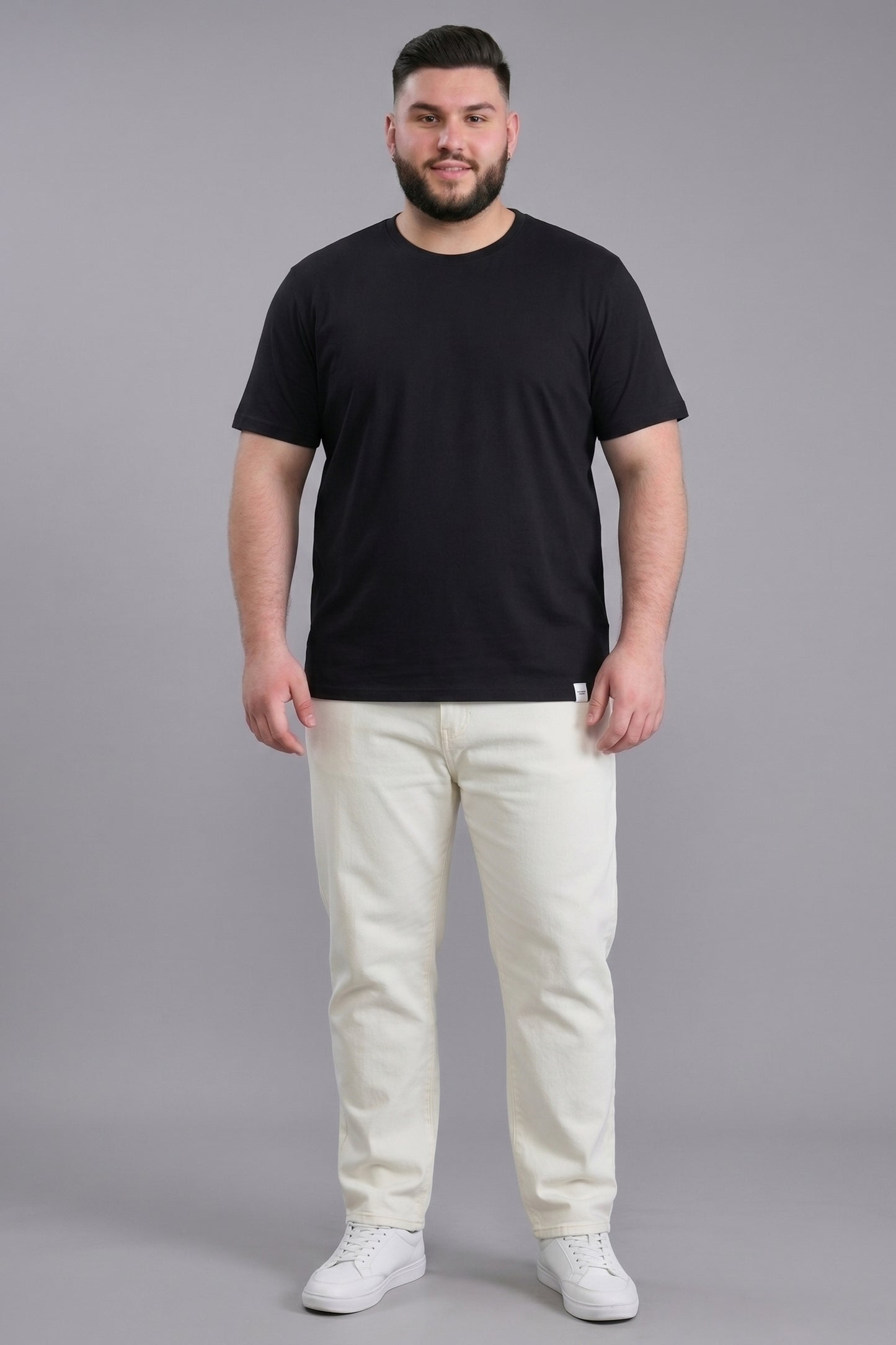 Black Cotton IQ Basics Plus Size