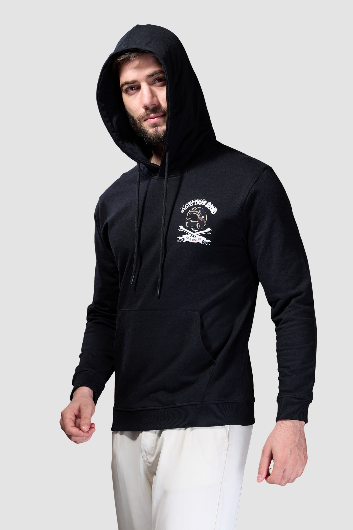 Black Attitude - Full Sleeve Hoodie