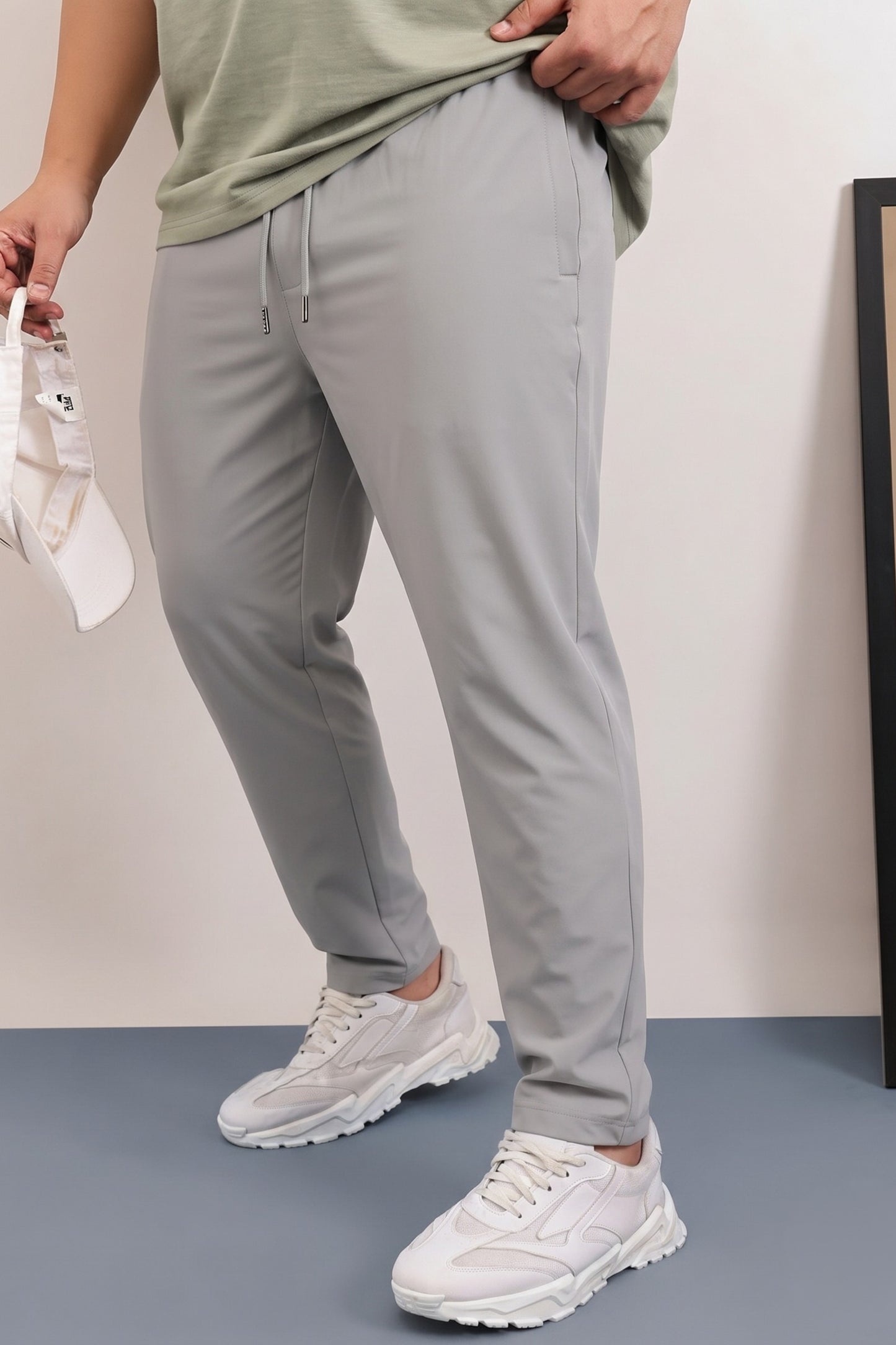 Light Grey - Motion 365 Track Pant Plus Size