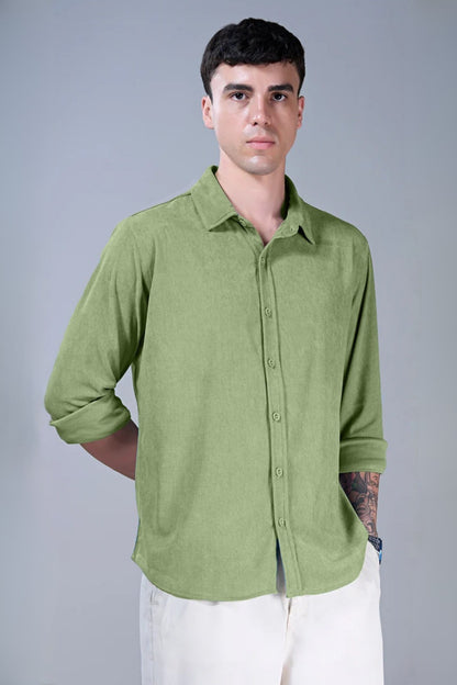 Olive Green - Corduroy Shirt
