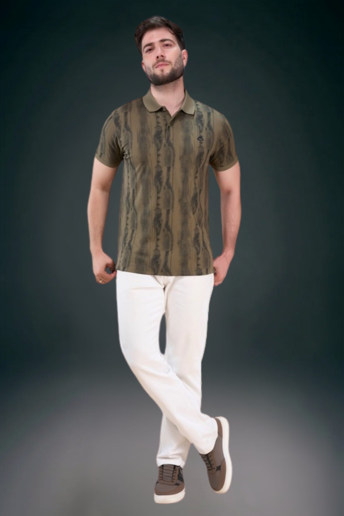 Olive Grove - Aurelis Aop Polo T-shirt