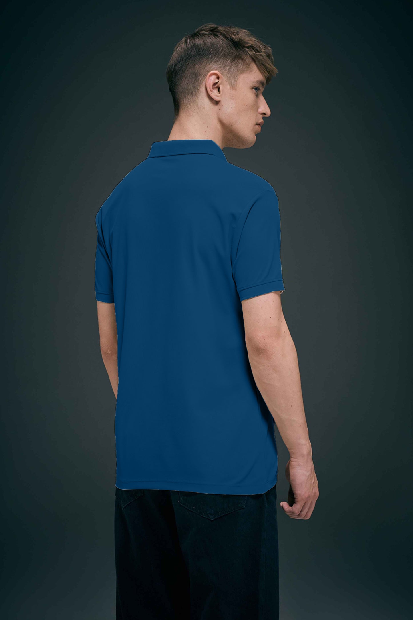 Teal Navy Smart Tech Pocket + Polo