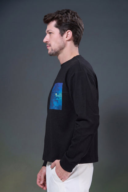 Black - Abstract Sweatshirt