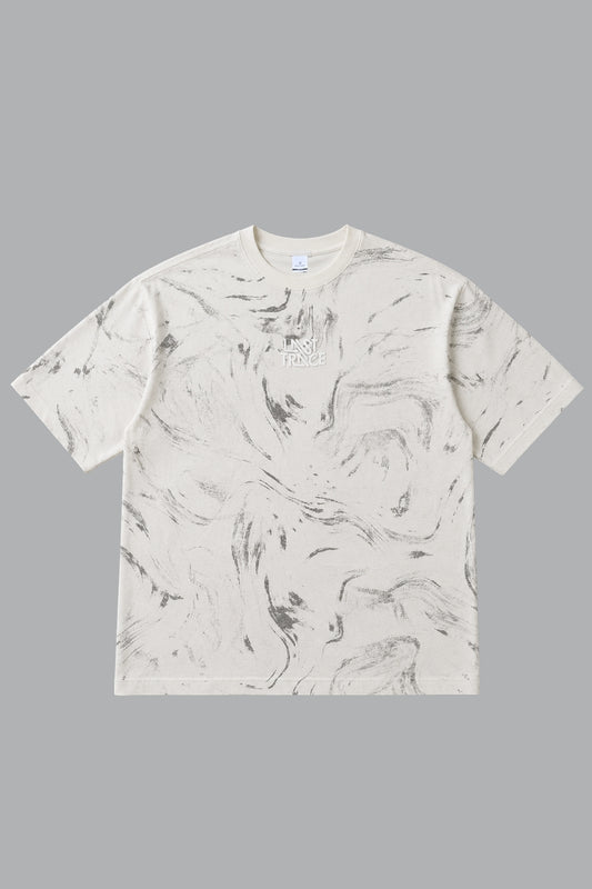 Beige - Aop Core Oversize T-shirt