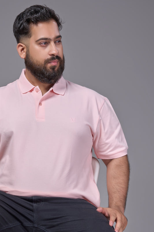 Flamingo - Cotton Pique Polo Plus Size