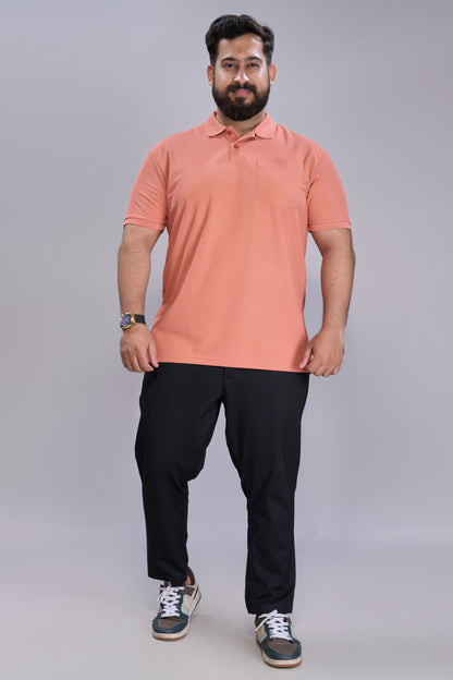 Light Pink - Smart Tech Pocket Polo Plus Size