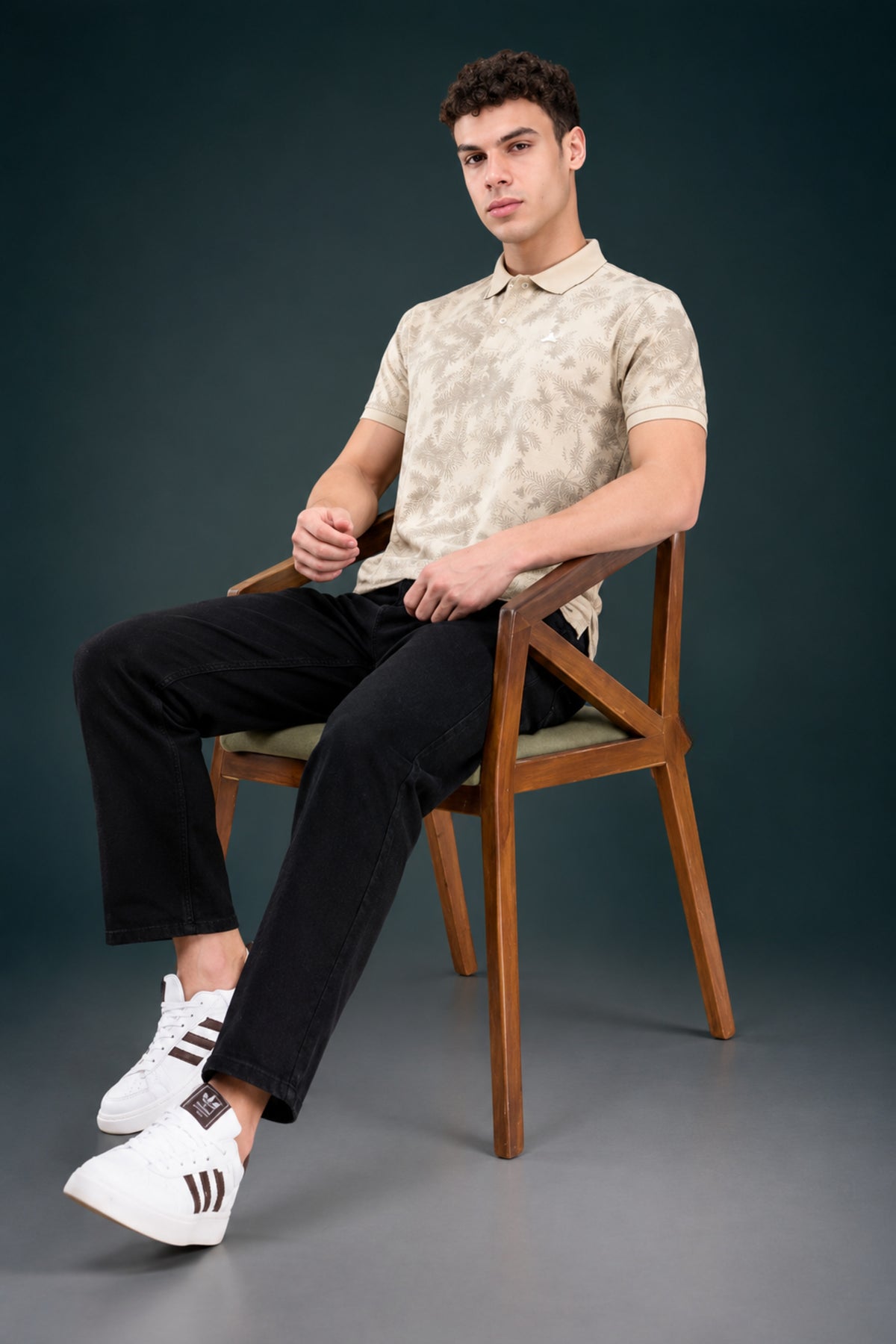 Almond Beige - Aurelis Aop Polo T-shirt