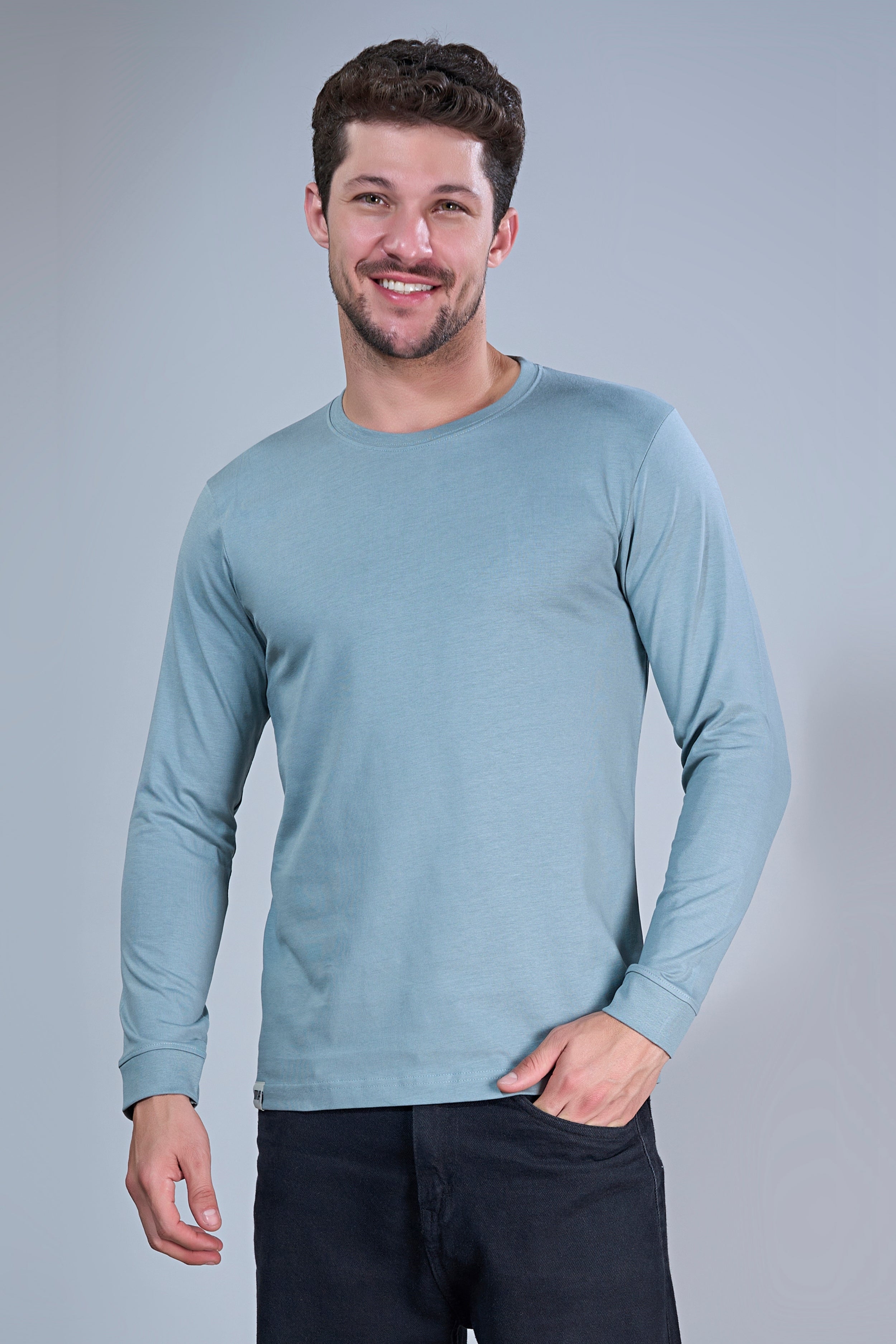 M. Blue Cotton IQ Full Sleeve – Maxzone Clothing