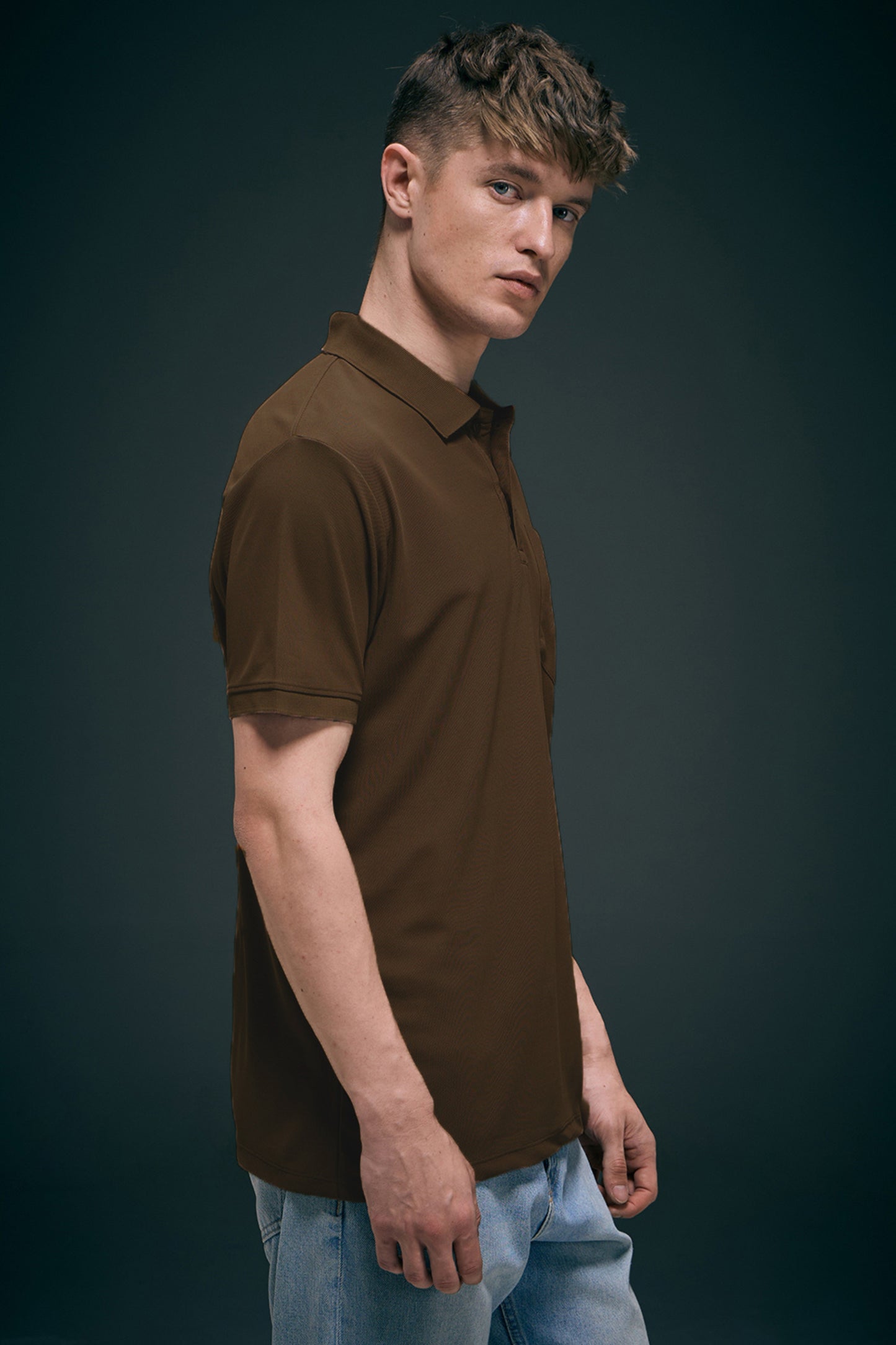 Coffee Brown - Smart Tech Pocket Polo