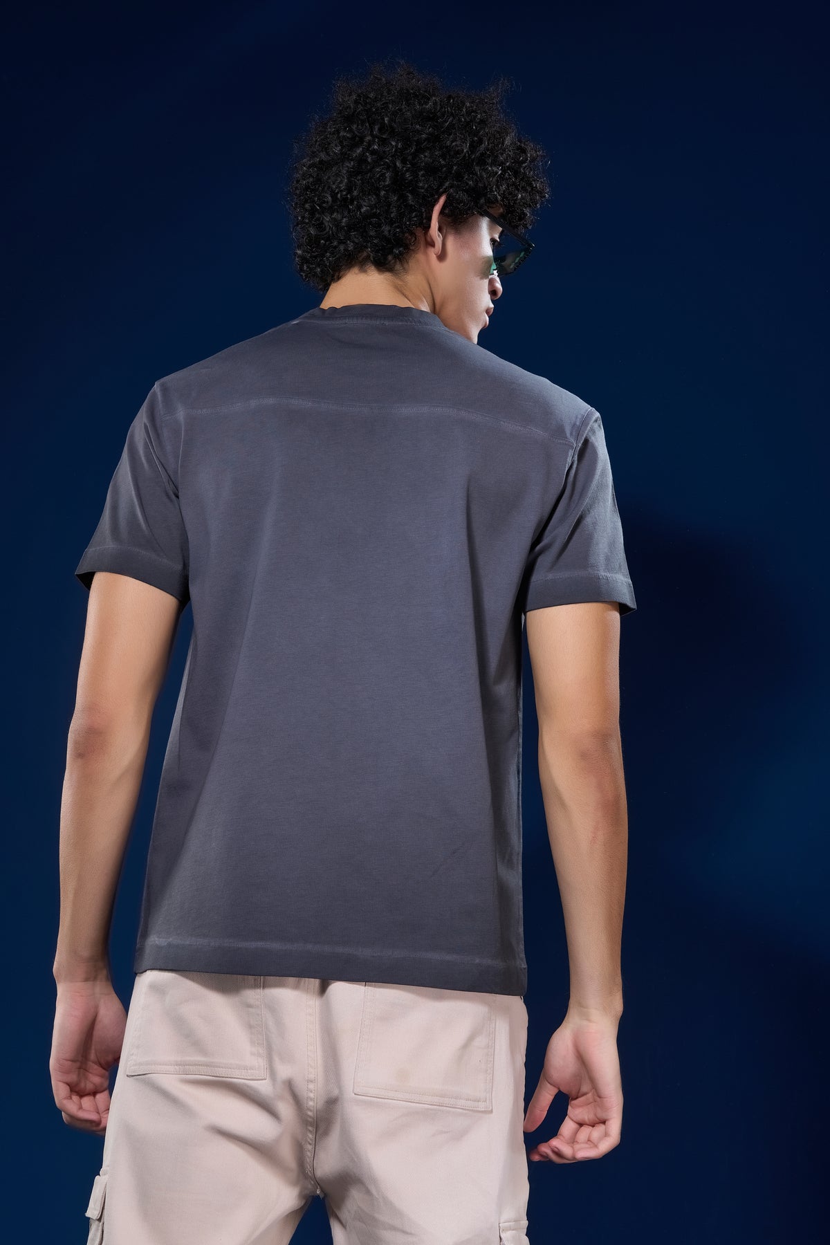 Graphite Grey - Mist Fade Oversized T-shirt