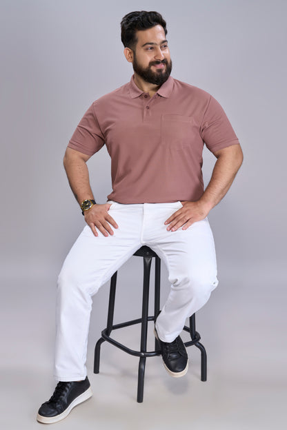 Rich Maroon - Smart Tech Pocket Polo Plus Size