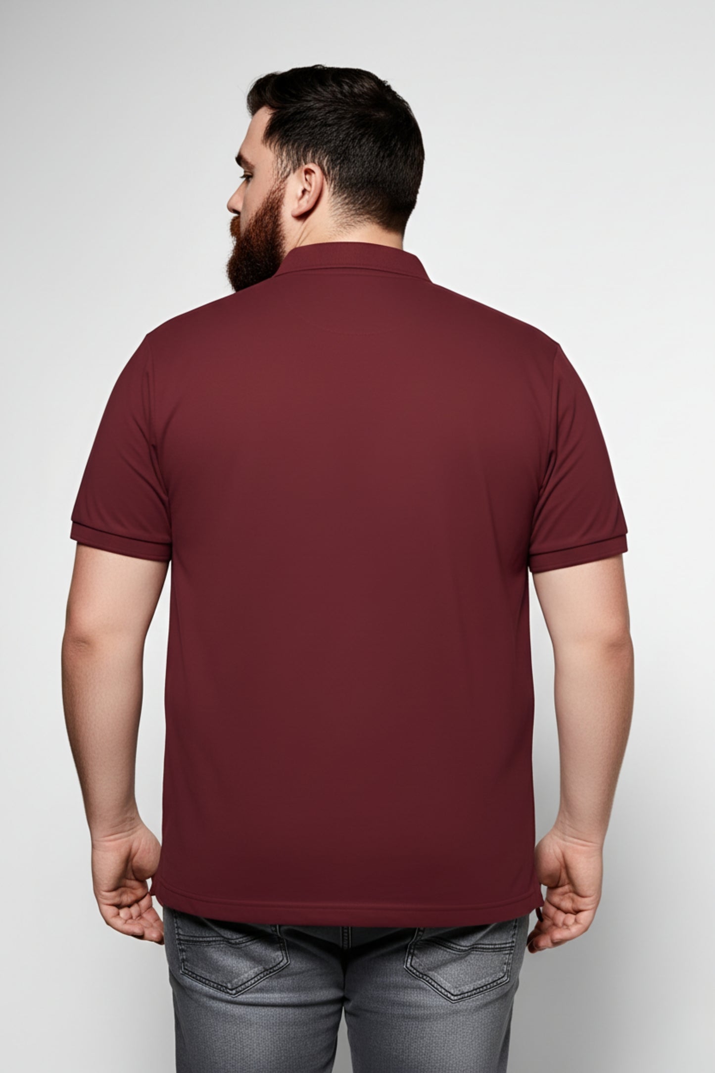 Wine - Zyric Polo Plus Size