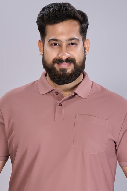 Rich Maroon - Smart Tech Pocket Polo Plus Size