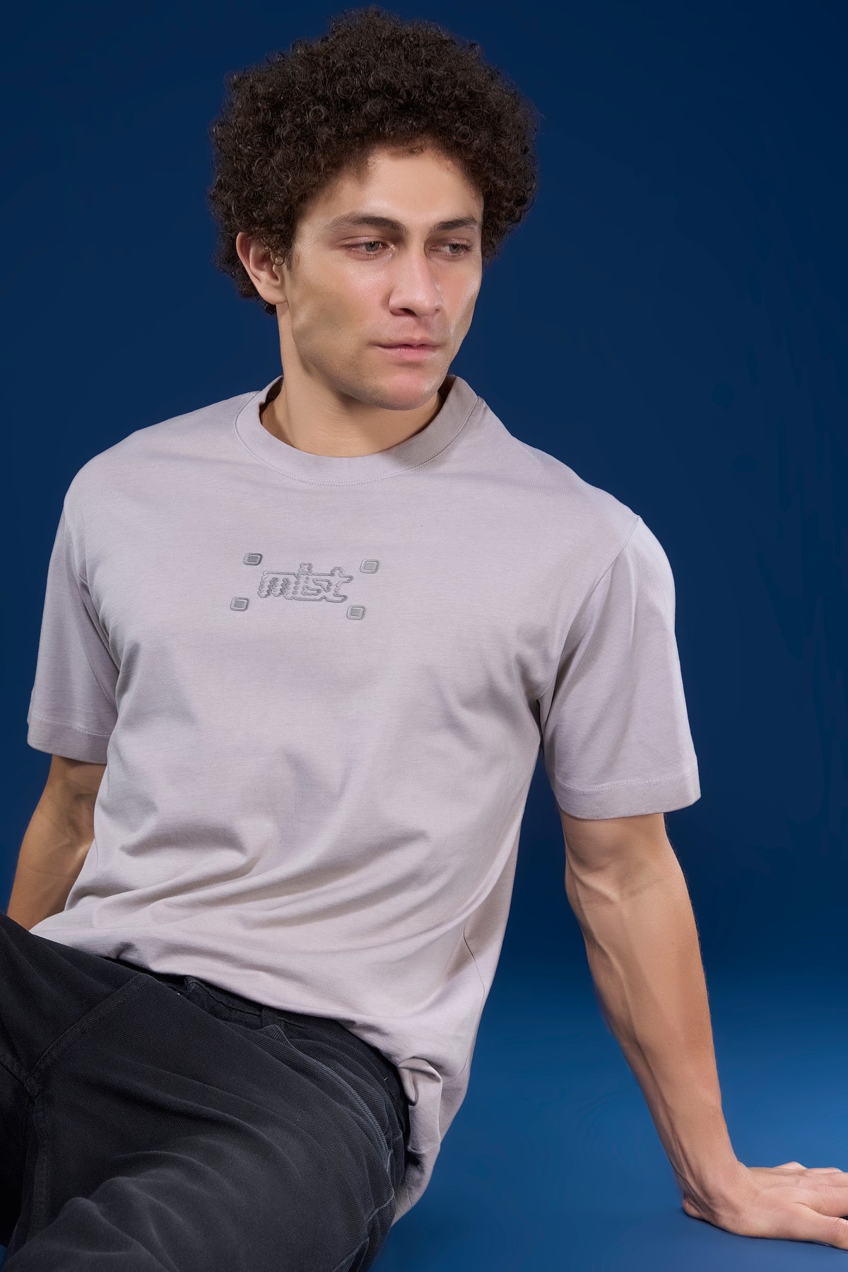 Oyster Cream - Mist Fade Oversized T-shirt