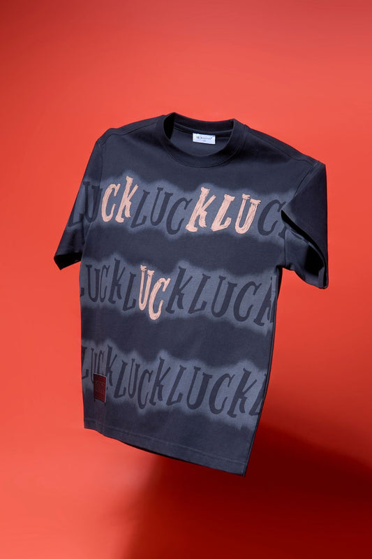 Shop Men's Black Print Oversized T-Shirt-front Maxzone Clothing
