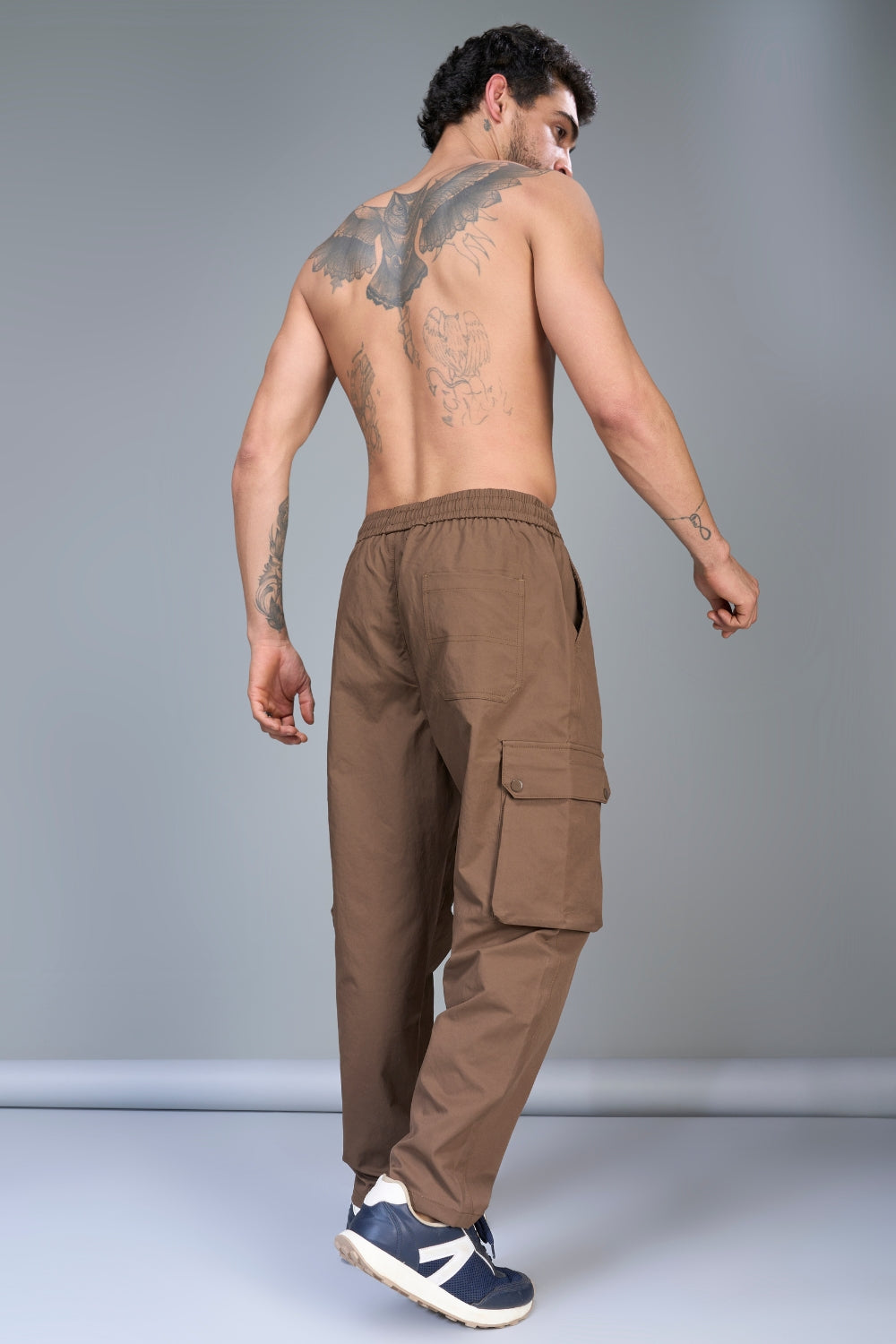 Brown Korean Cargo Cargo pants Maxzone Clothing   