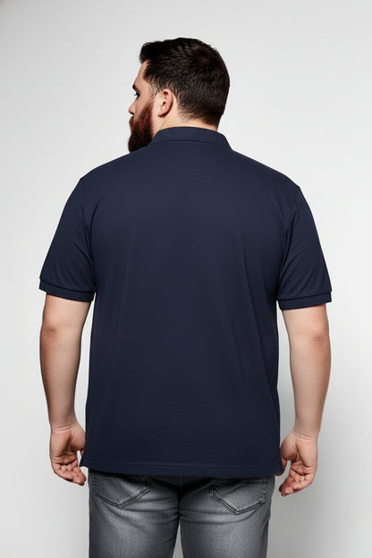 Teal Navy - Zyric Polo Plus Size