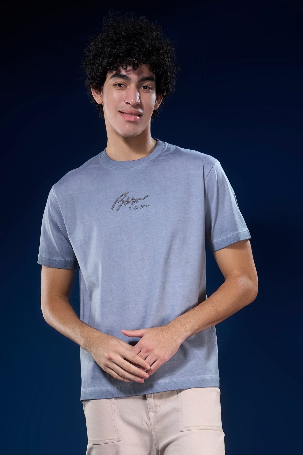 Stone Grey - Mist Fade Oversized T-shirt