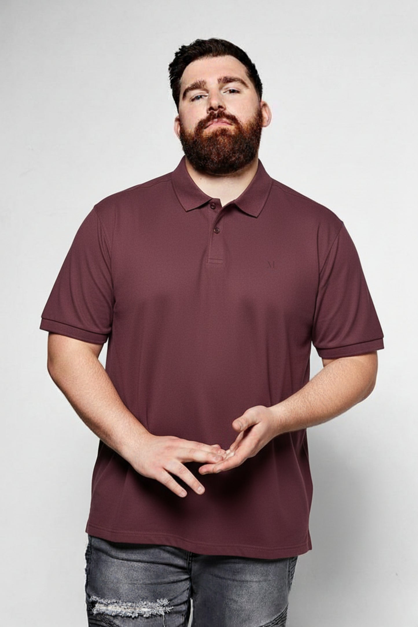 Teak - Zyric Polo Plus Size