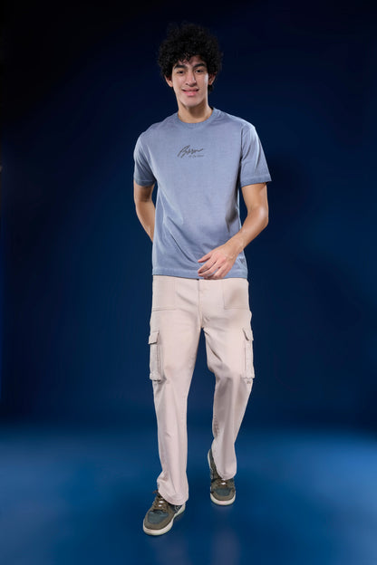 Stone Grey - Mist Fade Oversized T-shirt
