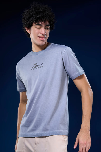 Stone Grey - Mist Fade Oversized T-shirt