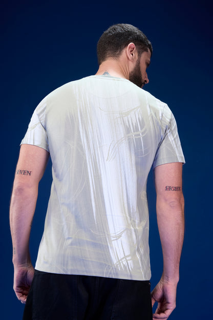 Sage Green - AOP Round Neck T-shirt