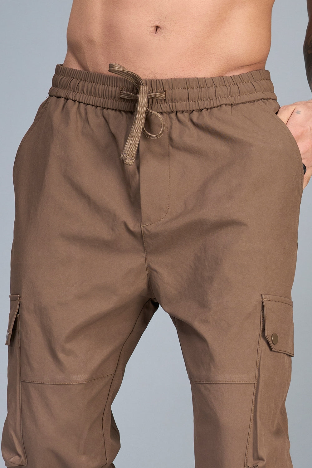 Brown Korean Cargo Cargo pants Maxzone Clothing   