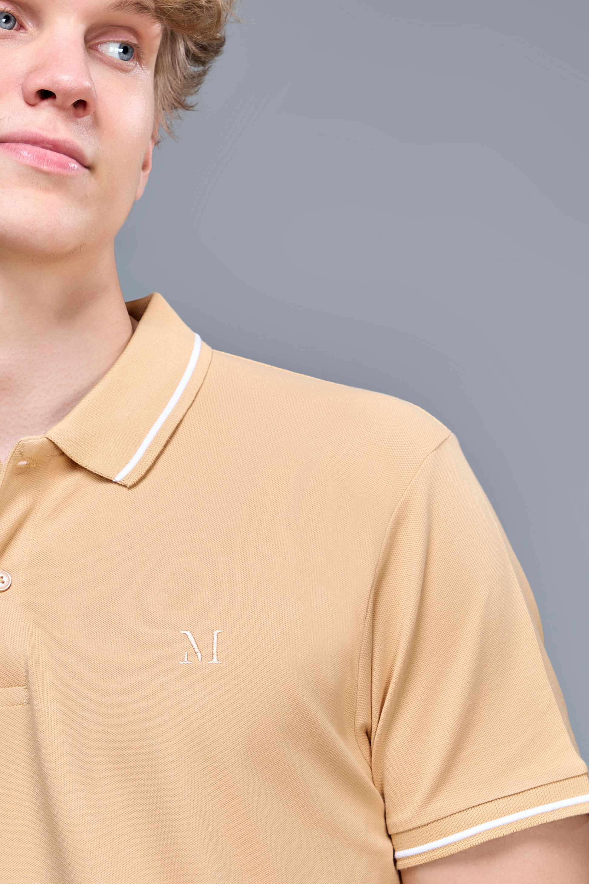 Identity Polo 2.0 - Sand Stone  Maxzone Clothing   