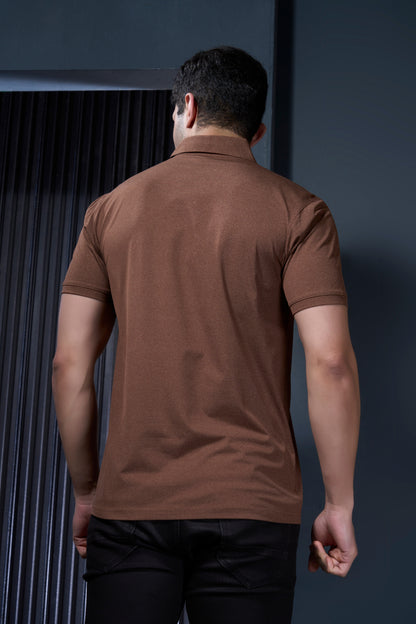 Brown Duracool Polo