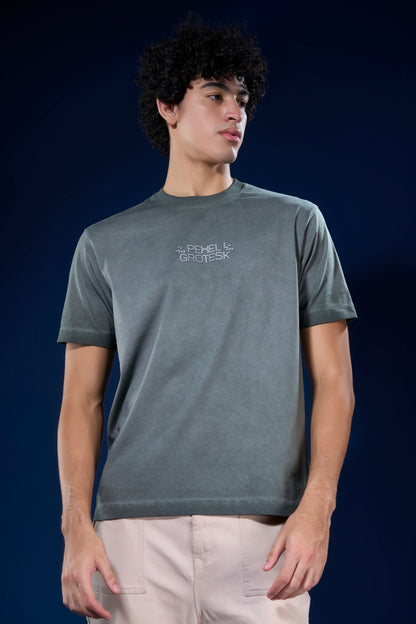 Fern Green - Mist Fade Oversized T-shirt