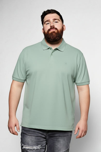 Mint - Zyric Polo Plus Size