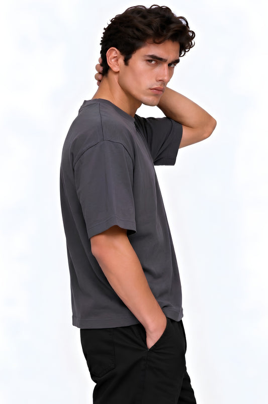 Charcoal - 24*7 Oversize T-shirt