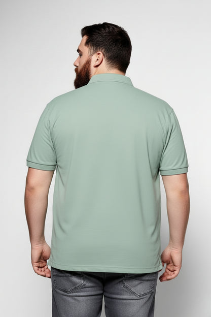 Mint - Zyric Polo Plus Size