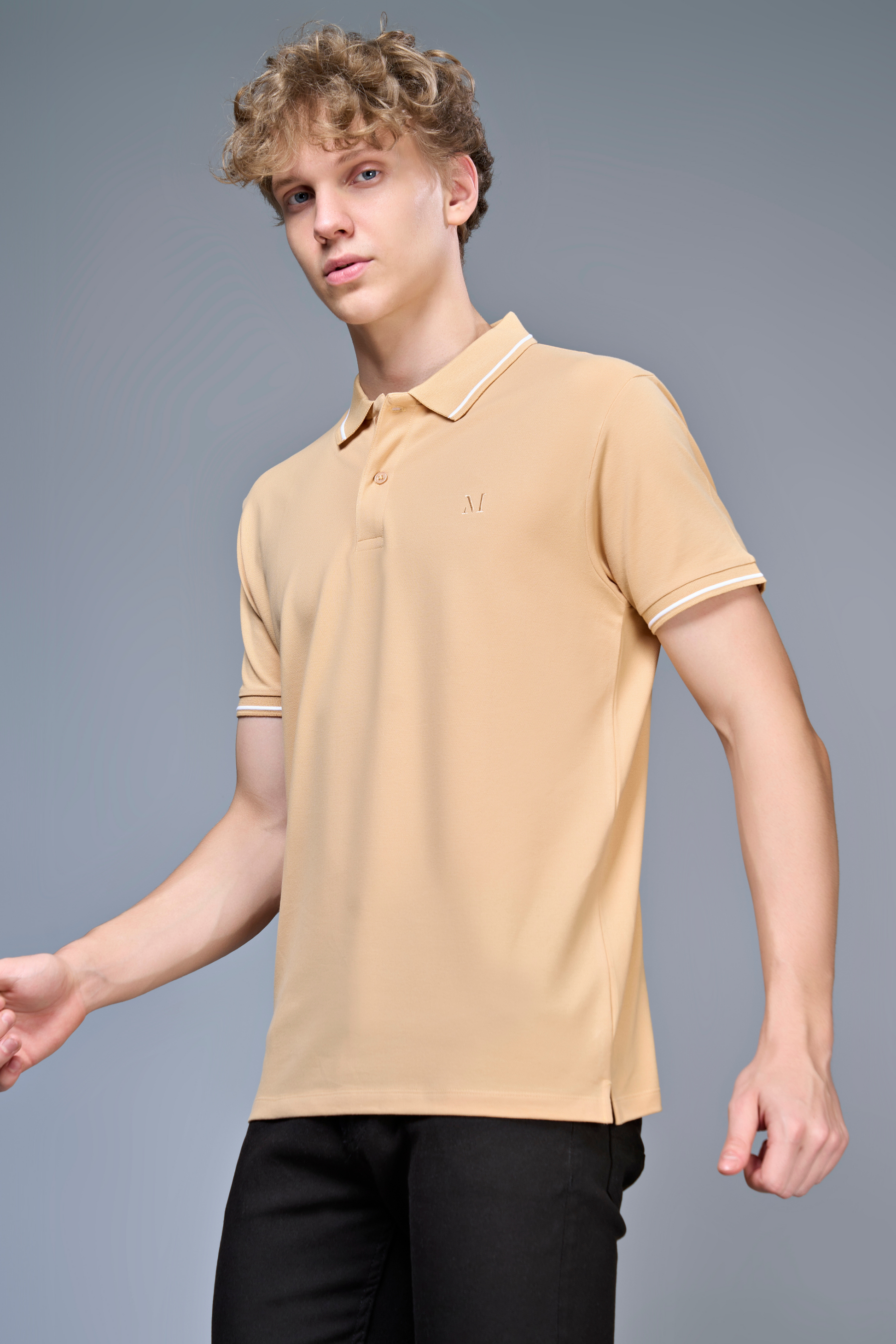 Identity Polo 2.0 - Sand Stone  Maxzone Clothing   