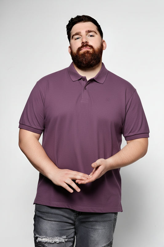 Grape - Zyric Polo Plus Size