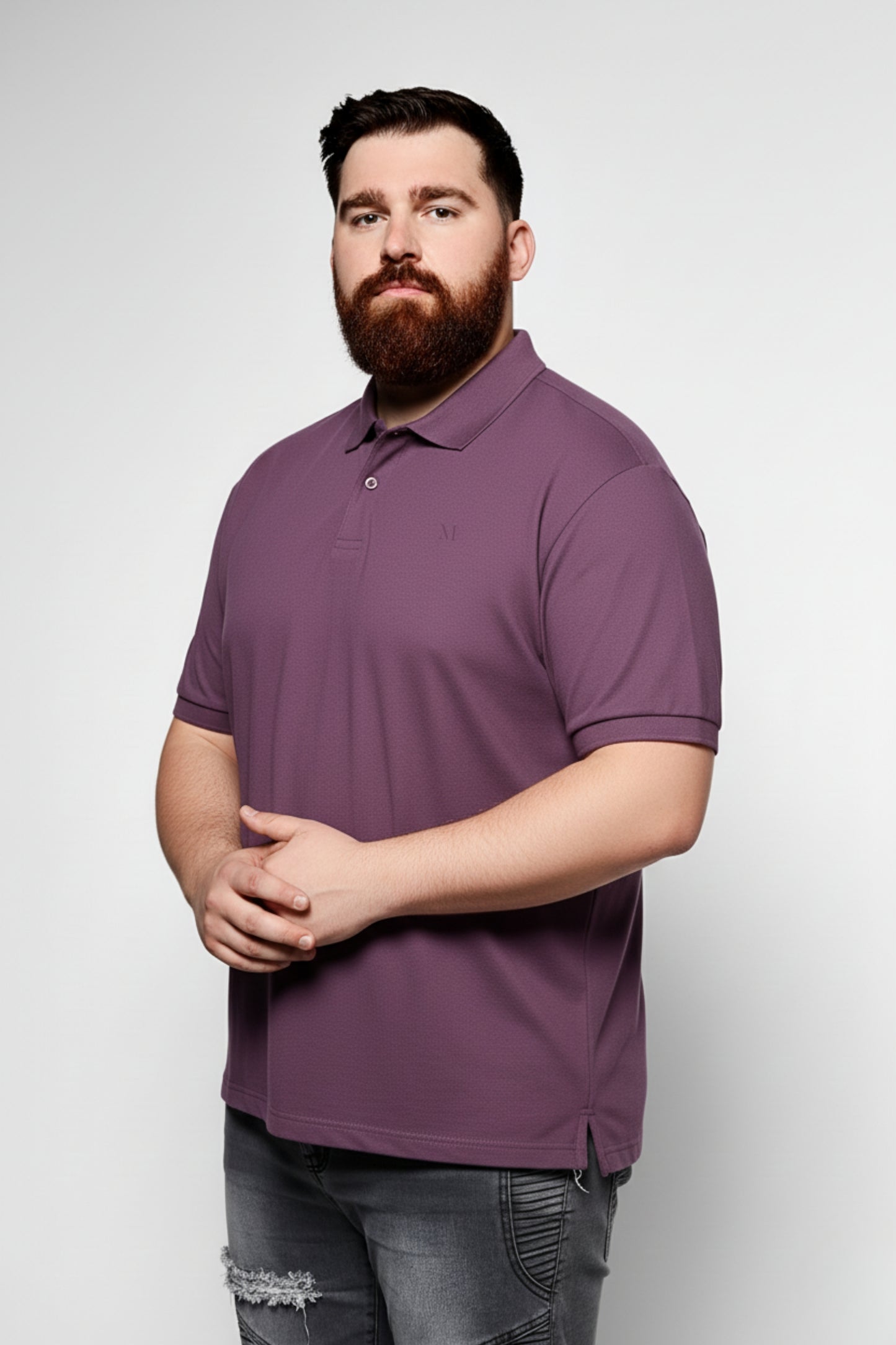 Grape - Zyric Polo Plus Size