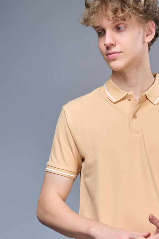 Identity Polo 2.0 - Sand Stone  Maxzone Clothing M  