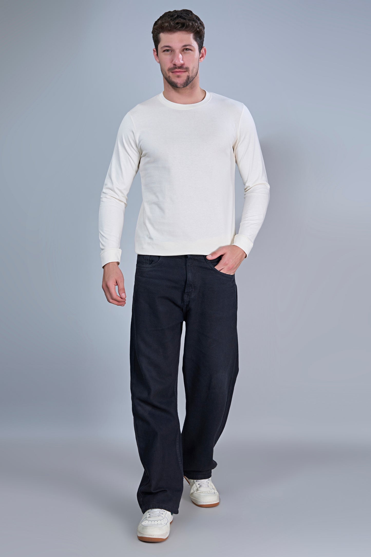 Beige Cotton IQ Full Sleeve