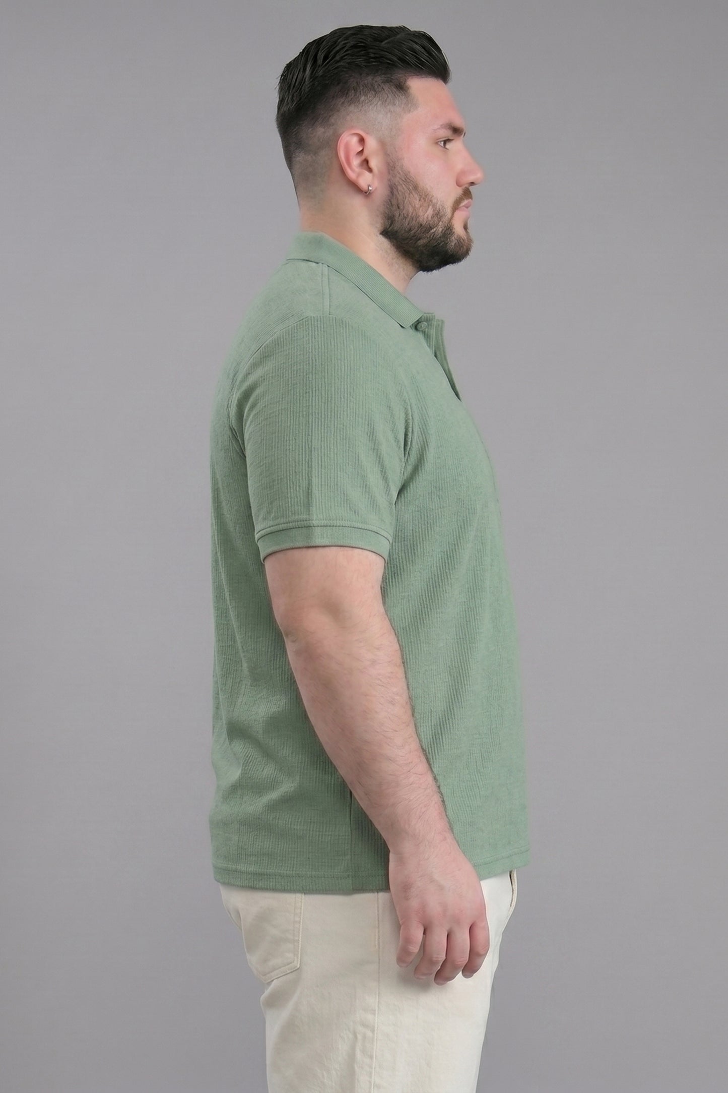 Mint - Zyric Pocket Polo Plus Size