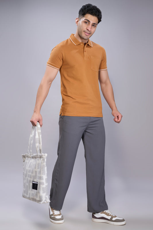 Caramel - Identity Pocket Polo