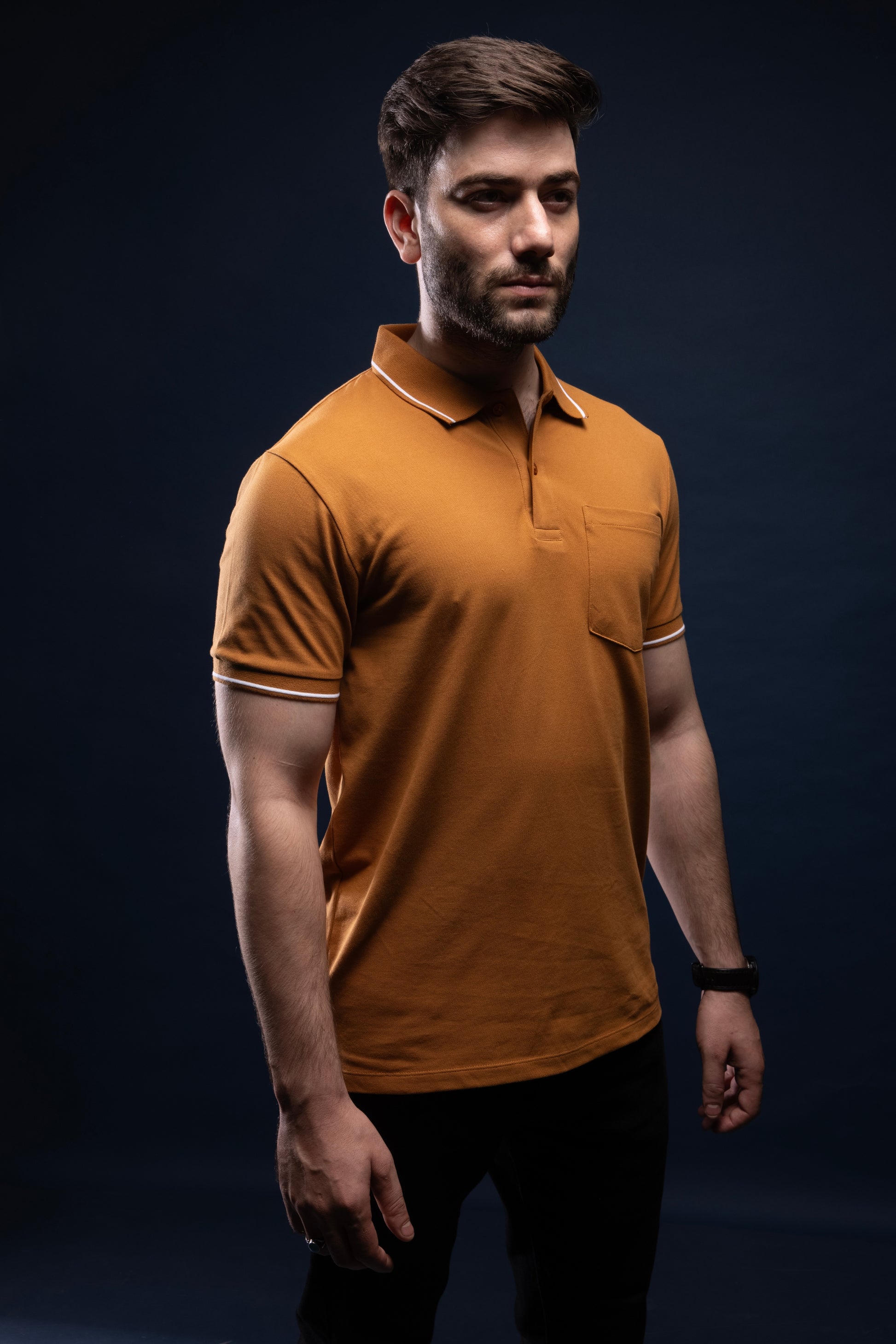 Caramel - Identity Pocket Polo Maxzone Clothing