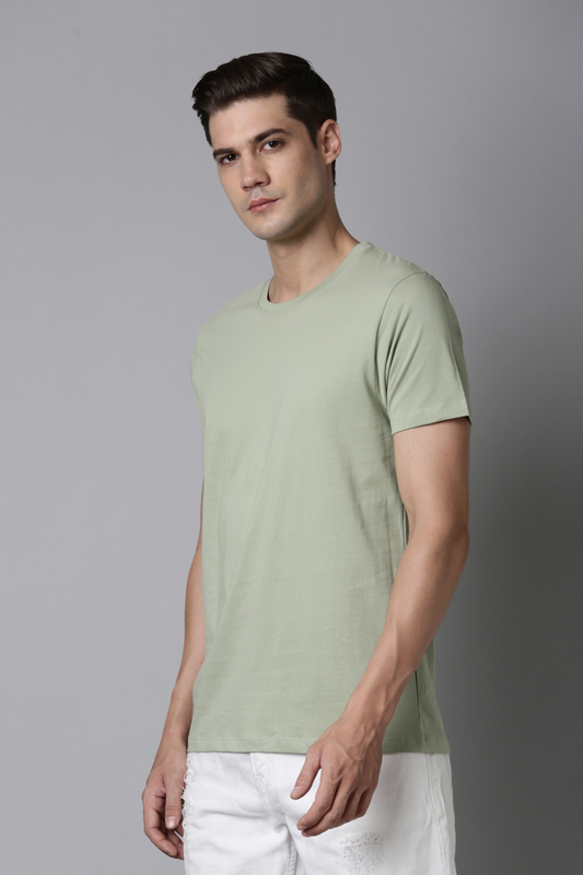 Green - Solid t-shirt T-SHIRT Maxzone Clothing 36/S  