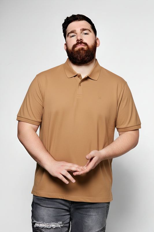 Burnt Orange - Zyric Polo Plus Size