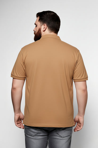 Burnt Orange - Zyric Polo Plus Size