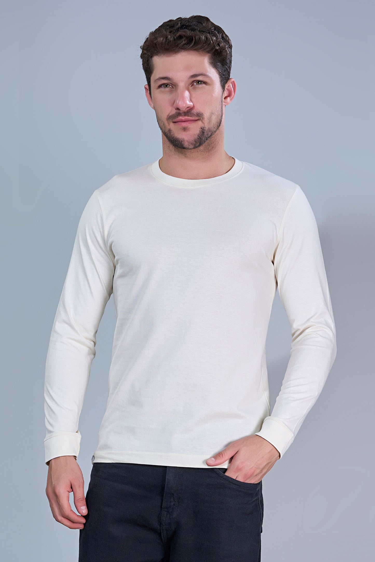 Beige Cotton IQ Full Sleeve