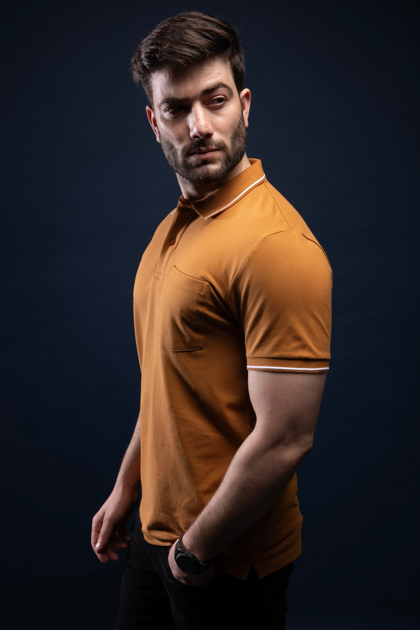 Caramel - Identity Pocket Polo Maxzone Clothing