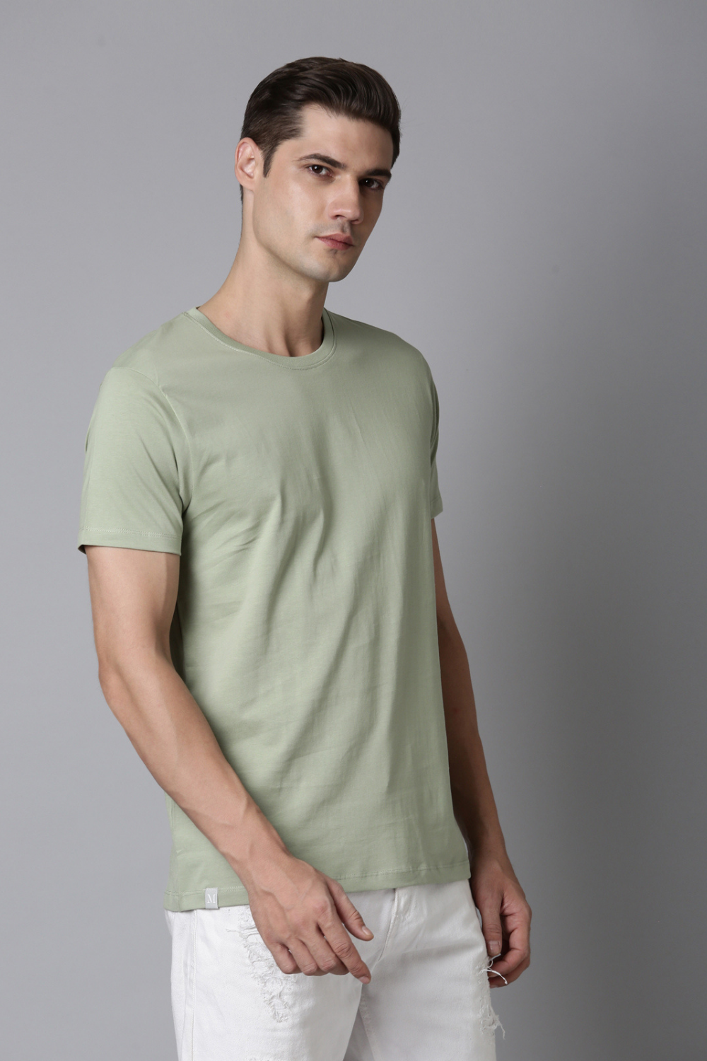 Green - Solid t-shirt T-SHIRT Maxzone Clothing   