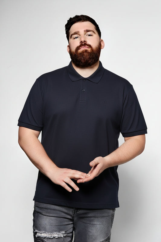 Black - Zyric Polo Plus Size