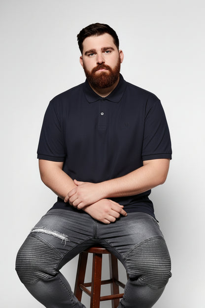 Black - Zyric Polo Plus Size