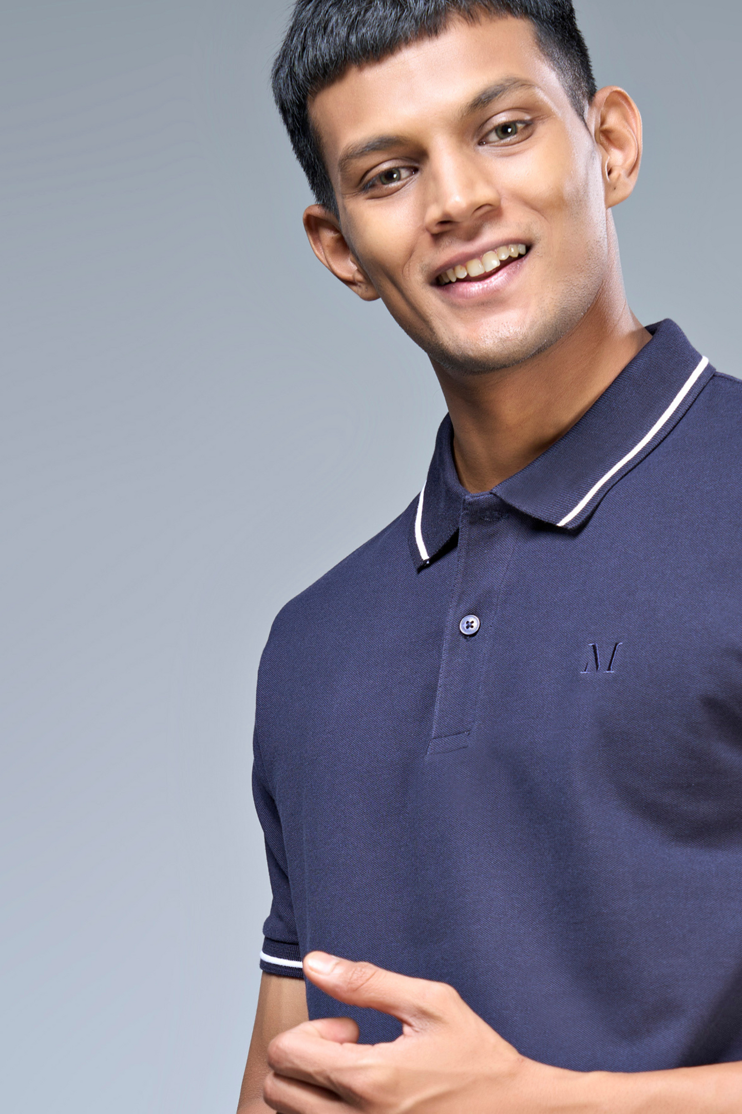 Identity Polo 2.0 - Teal Navy  Maxzone Clothing   